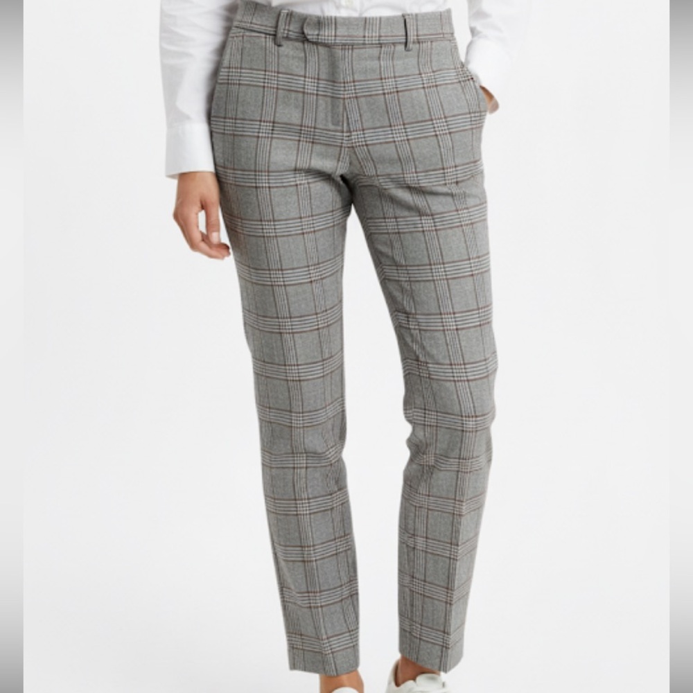 River Island NWOT Checkered Gray Pants